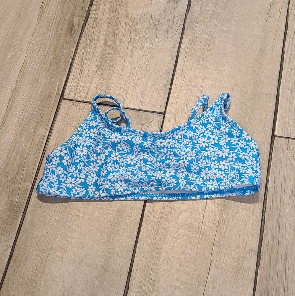🦔Art Class blue flowered bikini top🎀